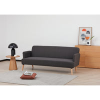 Merlin 3 Seater Sofa Bed Charcoal