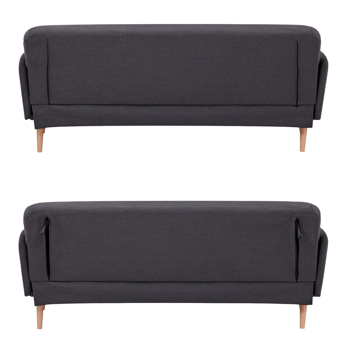 Merlin 3 Seater Sofa Bed Charcoal