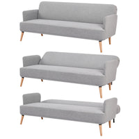 Merlin 3 Seater Sofa Bed Grey