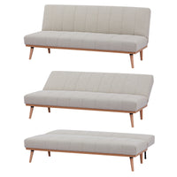Monroe 3 Seater Sofa Bed Beige