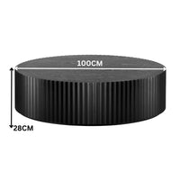 Morse 100cm Round Coffee Table Black