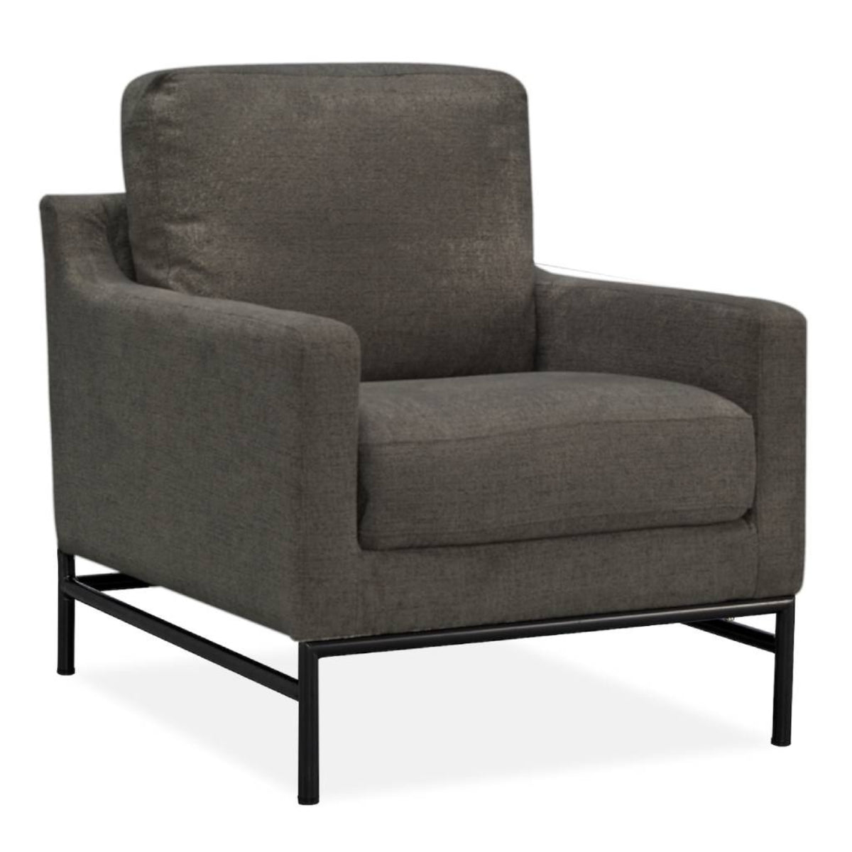 Mylah Fabric Armchair Accent Chair Charcoal 