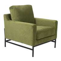 Mylah Fabric Armchair Accent Chair Green 