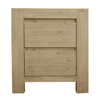 Natalie Bedside Table Brushed Smoke Grey