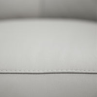 Opal 2 Seater Leather Sofa Silver