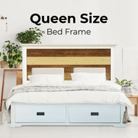 Orville Bed Frame Queen Size Mattress Base With Storage Drawers - Multi Color