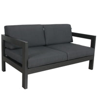 Outie 2 Seater Outdoor Sofa Lounge Charcoal 