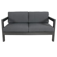 Outie 2 Seater Outdoor Sofa Lounge Charcoal 
