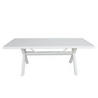 Percy 200cm Outdoor Dining Table White 