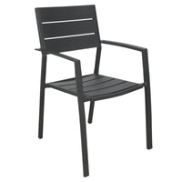 Percy 2pc Set Outdoor Dining Chair Grey 