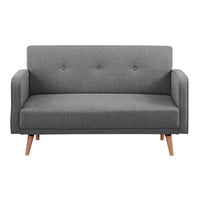 Picasso 2 Seater Fabric Sofa Dark Grey