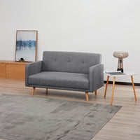 Picasso 2 Seater Fabric Sofa Dark Grey