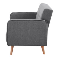 Picasso 2 Seater Fabric Sofa Dark Grey