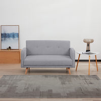 Picasso 2 Seater Fabric Sofa Grey