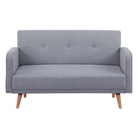 Picasso 2 Seater Fabric Sofa Light Grey