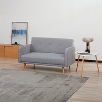 Picasso 2 Seater Fabric Sofa Light Grey