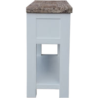 Plumeria Console Hallway Entry Table 130cm Solid Acacia Timber Wood -White Brush