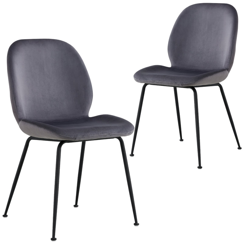 Remy Set of 2 Dining Chair Charcoal 