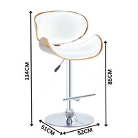 San Jose PU Barstool Bar Chair White