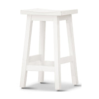 Sensei Kitchen Barstool Timber Bar Chair Stool White