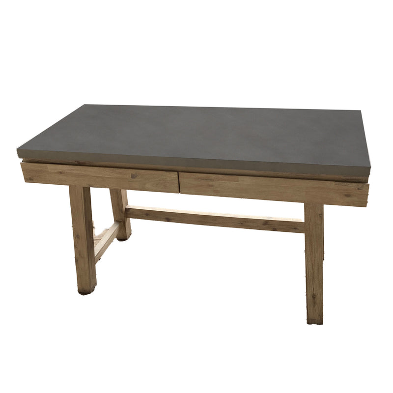 Stony 140cm Desk with Concrete Top Grey 