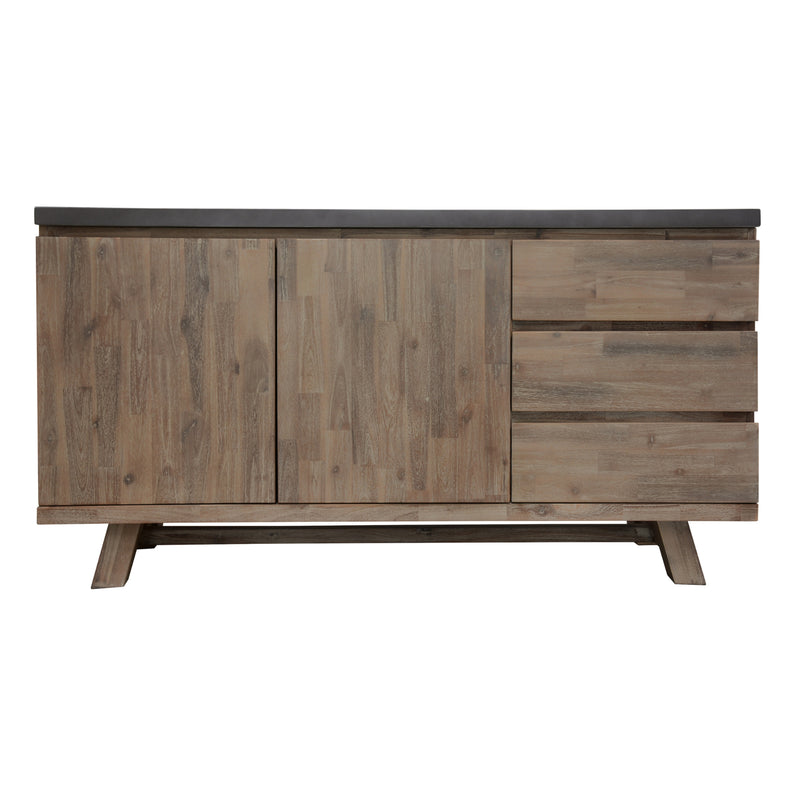 Stony 160cm Buffet with Concrete Top Grey 