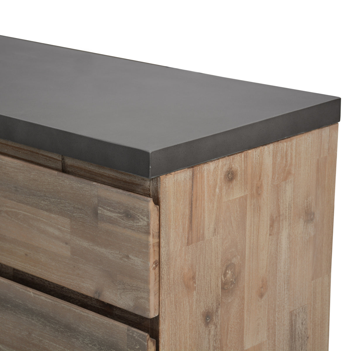 Stony 160cm Buffet with Concrete Top Grey 