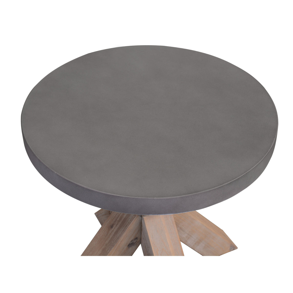 Stony Lamp Table with Concrete Top Grey 50cm - Round