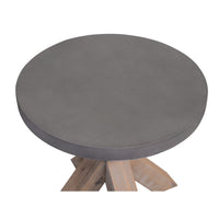 Stony Lamp Table with Concrete Top Grey 50cm - Round