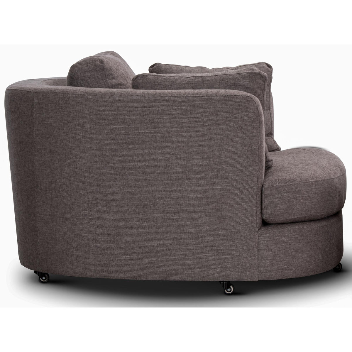Sunshine Single Sofa Love Chair Fabric Swivel Armchair - Grey