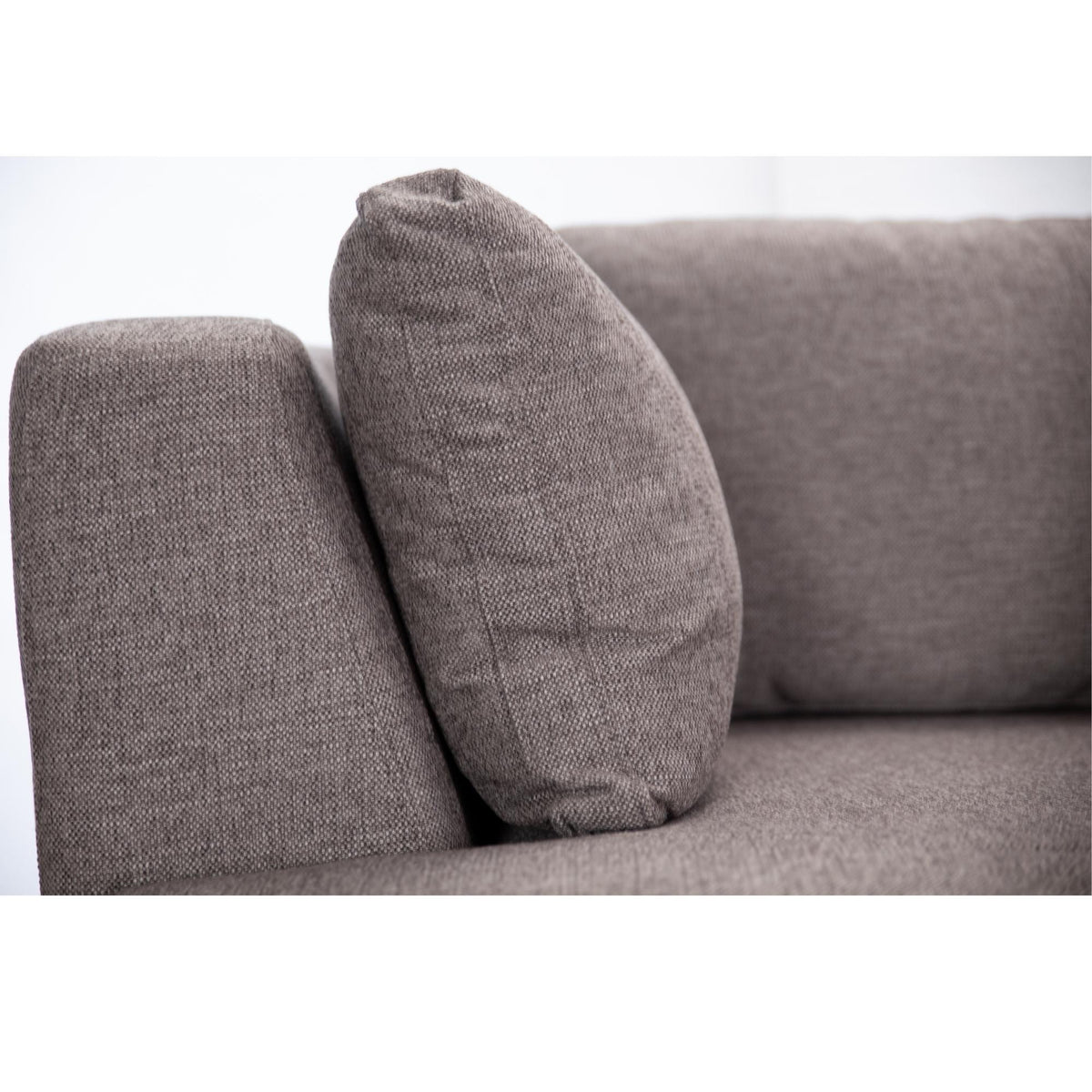 Sunshine Single Sofa Love Chair Fabric Swivel Armchair Ottoman Set - Grey