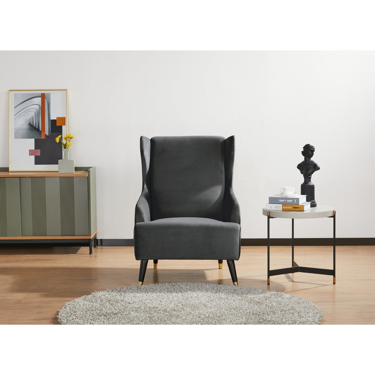 Sylvia Accent Chair Armchair Grey 