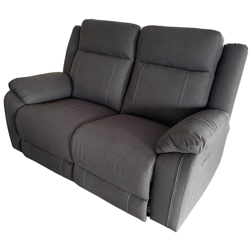 Victor 2 Seater Electric Recliner Sofa Chair Home Theatre Lounge - Grey