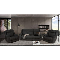 Victor 2 Seater Electric Recliner Sofa Chair Home Theatre Lounge - Onyx