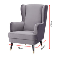 Vivian Accent Chair Armchair Grey 