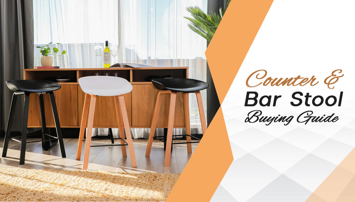 Counter & Bar Stool Buying Guide: Features, Heights, and Footrest