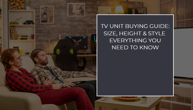 modern living room with TV unit setup and couple relaxing on sofa watching television