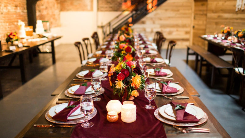 Buffet table decorations