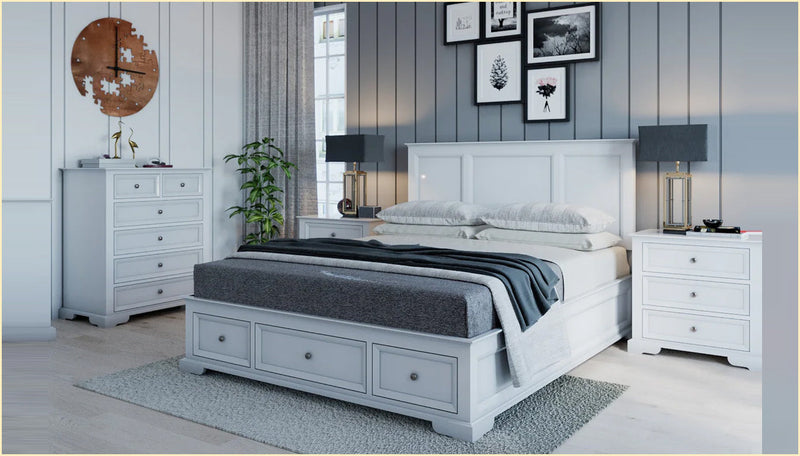 bed frame with storage