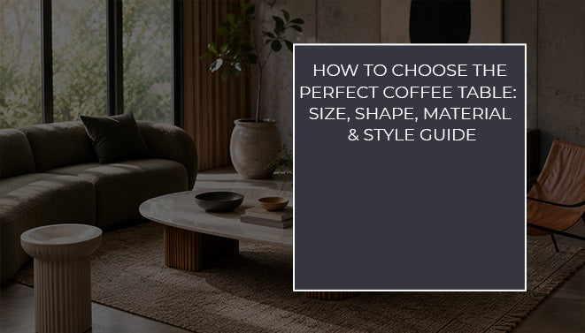 Stylish modern coffee table paired with contemporary lounge furniture in a designer living room