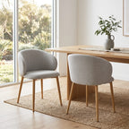 Saturn 2pc Set Dining Chair Oak Grey