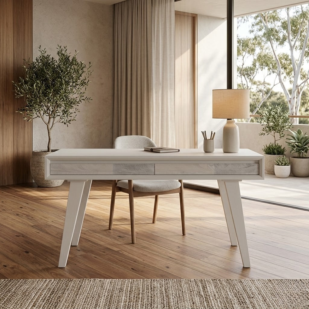 Maui 140cm Computer Desk White