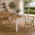 Marmalade Hampton 100cm Square Dining Table White Oak