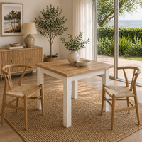 Marmalade Hampton 100cm Square Dining Table White Oak