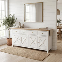 Marmalade Hampton 180cm Buffet Table White Oak
