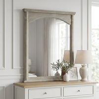 Paris Mirror for Dresser Washed Grey