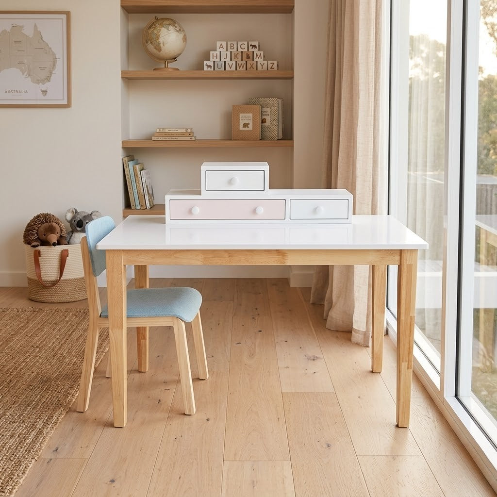 Reader Kids Study Desk Pink