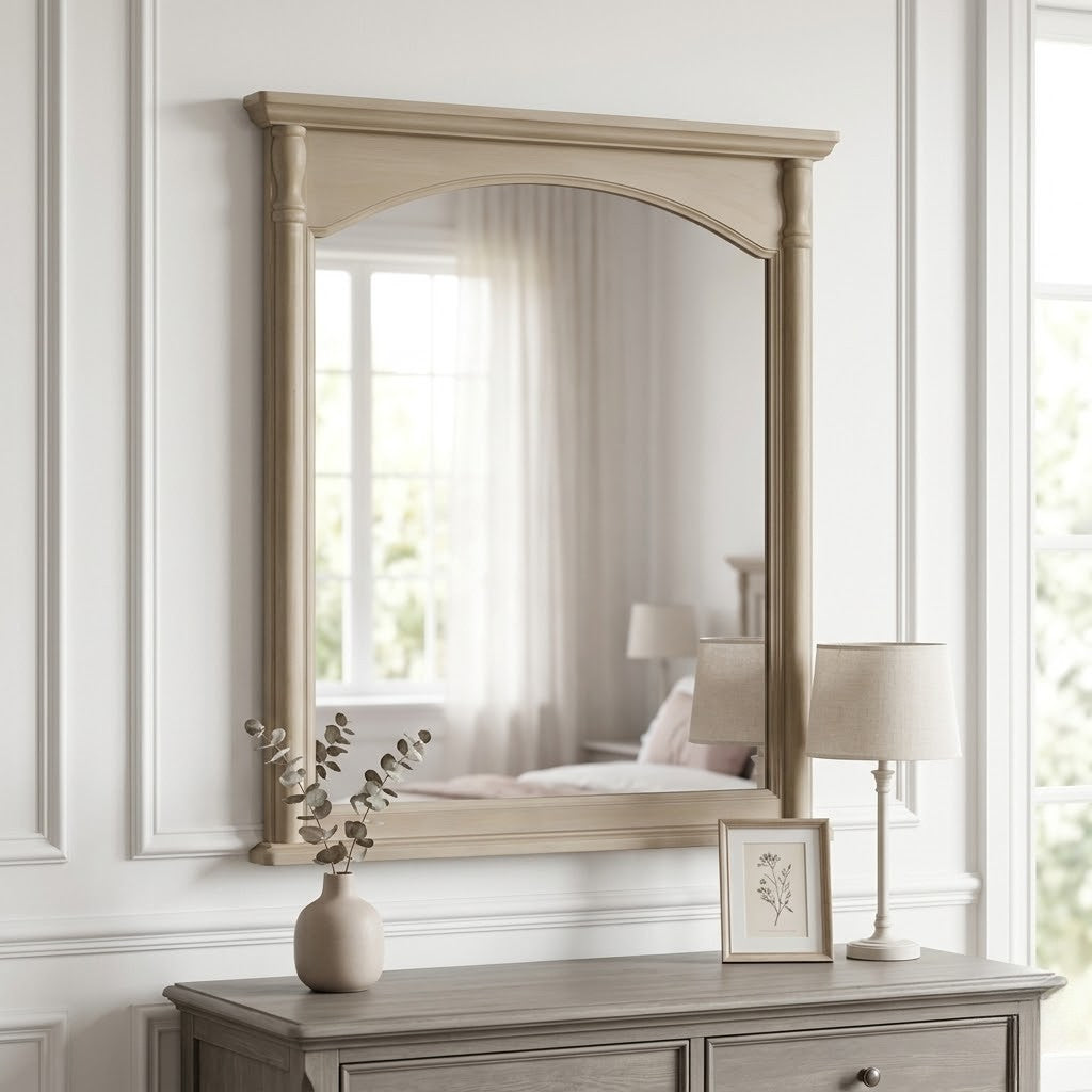 Leon Mirror for Dresser Grey