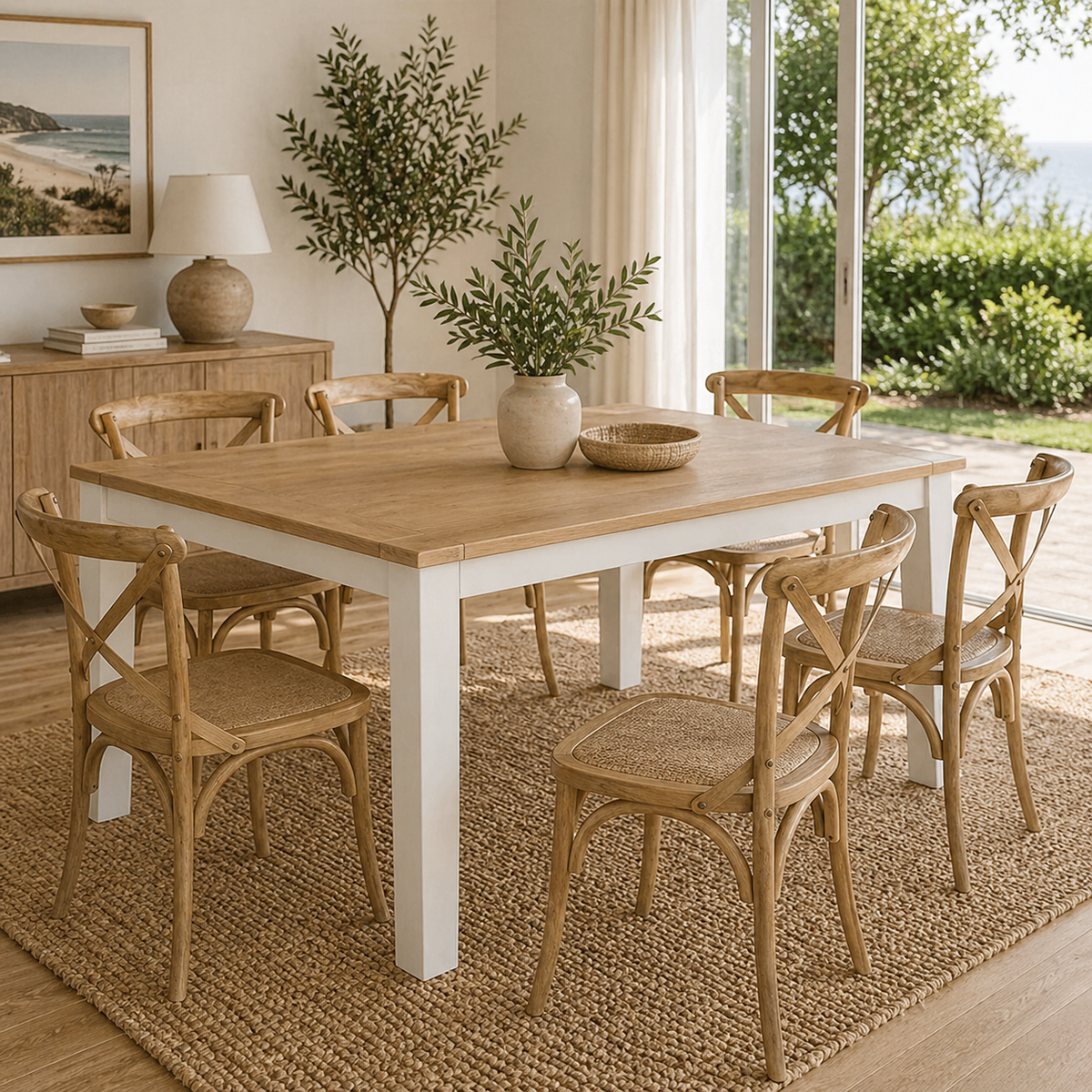 Marmalade Hampton 210cm Dining Table White Oak