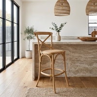 Aster Bar Stools Chair Oak